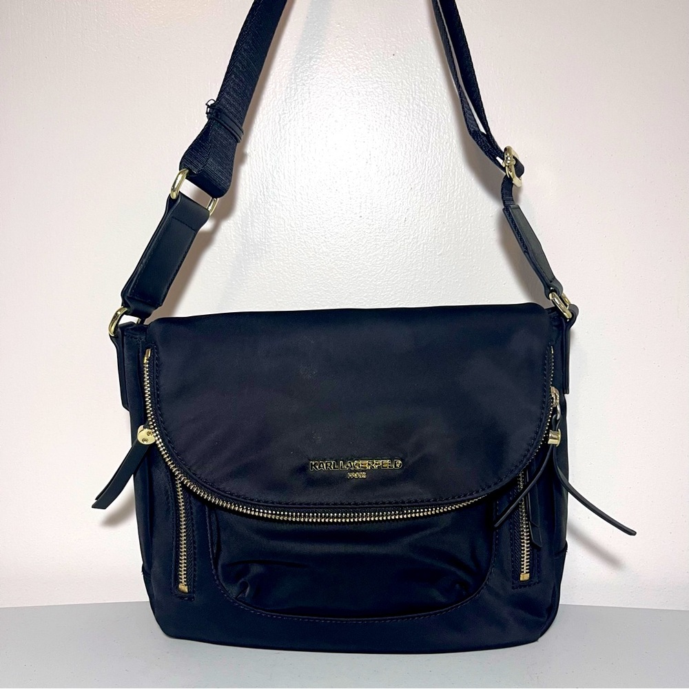 NWOT Karl Lagerfeld Paris Cara Messenger Handbag